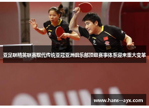 亚足联精英联赛取代传统亚冠亚洲俱乐部顶级赛事体系迎来重大变革